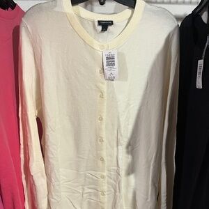 Torrid Cream Cardigan Sweater Lightweight Knit